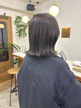 シエン 恵比寿(CIEN) アレンジしやすいロブヘア/透明感オリーブベージュカラー