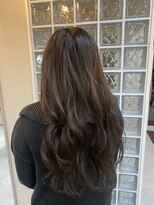 ボアップ 難波店(boappu) #プルエクステ#ブラウンカラー#暗髪