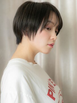 カバーヘア イヴ 戸頭店(COVER HAIR EVE) グレージュ似合わせカット丸みショートマッシュY戸頭20代30代