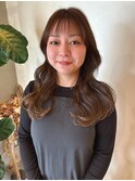 オリーブグレージュ 韓国風くびれレイヤー【20代/30代】