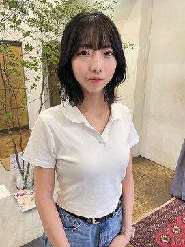 ヘアーアイスカルテット(HAIR ICI QUARTET) 大人可愛い◎暗髪小顔ボブ×透明感ラベンダーグレージュ