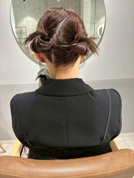 ルース(LOOSE) 切りっぱなしボブ×シアーベージュ#立川#立川駅#縮毛矯正