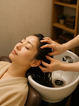 ベンジー 沖縄店(benji)の写真/リラックス×髪質改善で頭皮環境を整える!癒しの空間…*OWAY取扱◎[髪質改善/縮毛矯正/パーマ/ヘアセット]