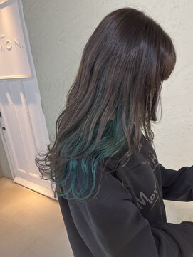 オーセンヘア(AUTHEN.HAIR) グレージュ×ミントグリーン