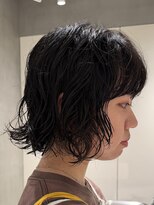 テクネ 天神大名(techne)&nbsp;天神大名顔周りレイヤーカットミディアムボブタッセルボブパーマ