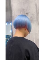 ワンズオゼ 渋谷(ONE's oze) ハイトーン/ダブルカラー/クラゲヘアー/オリーブグレー/小顔/