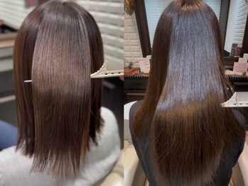 ルピナス(Lupinus)の写真/艶感たっぷりの絹髪になるならLupinus 二俣川の髪質改善ストレート！思わず触れたくなるうる艶髪に♪