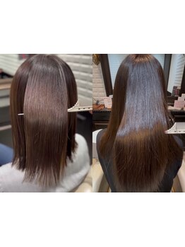 艶感たっぷりの絹髪になるならLupinus 二俣川の髪質改善ストレート！思わず触れたくなるうる艶髪に♪