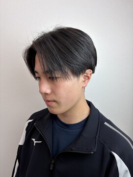 ステージ(STAGE) センターパート シースルーマッシュ ダウンパーマ