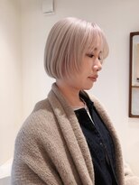 ニール 名古屋 伏見 丸の内(NEELU)&nbsp;【NEELU_misa】ミニボブ ホワイトブロンド