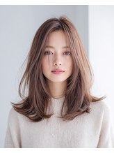 エトネ ヘアーサロン 仙台駅前(eTONe hair salon)&nbsp;艶セミロングレイヤー　20代30代40代