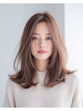 エトネ ヘアーサロン 仙台駅前(eTONe hair salon) 艶セミロングレイヤー　20代30代40代