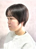 着物ヘア/ダークアッシュ/ミディアムレイヤーカット/鶴ヶ峰YM28