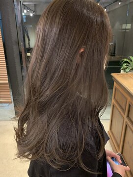 アイヴィ 表参道(IVY) 柔らかいグレージュブリーチなしダブルカラー