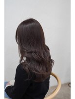 アリー 原宿 表参道(ALLY)&nbsp;髪質改善ブリーチなしチョコブラウン韓国ロングレイヤー艶髪