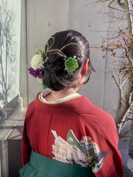 エム インターナショナル 春日部本店(EMU international) 卒業式ヘアカチモリアップ