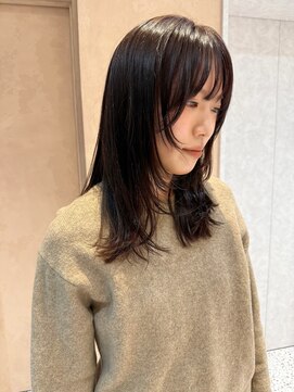 オン キャナルシティ博多前店(on) 【晴音】ミディアムレイヤー/ラベンダーブラウン/20代