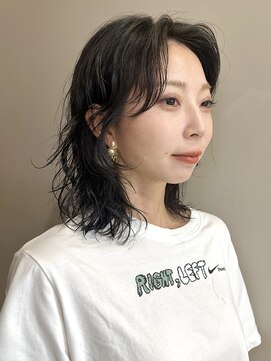 イギー(igggy) ミディアムパーマ デジタルパーマ レイヤーパーマ ロング