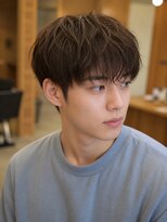 カラン エ ノエル(Calin et Noel)&nbsp;メンズマッシュ韓国マッシュマッシュショート毛流れパーマ