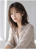 池袋 シアーバング レイヤーカット ハッシュミディ 大人ミディ