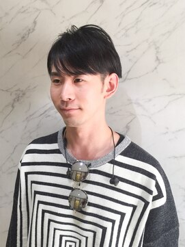 パティオン(PATIONN) オトコのシンプル黒髪爽やかマッシュショートスタイル☆