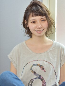 イリーブ(elieve) オン眉 ボブ 大人かわいい 透明感アッシュ 艶髪 髪質改善
