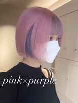 ベレーザ 渋谷(BELEZA)&nbsp;ba1160インナーカラーAラインボブロブヘアニュアンスカラー