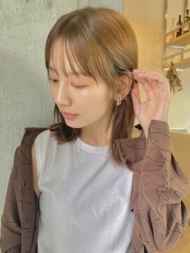 イミ(imi) 大人ボブ/外ハネボブ/グレージュカラー/髪質改善[登戸]