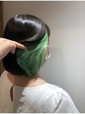 【Quartett】インナーカラー×グリーン