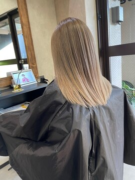 サニー 渋谷(SUNNY) バレイヤージュ、ココアベージュ、ハイライト、グレージュカラー