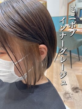 ロンド レグリーズ 立川(Lond leglise) 【槌矢圭悟】インナーカラーミニボブ