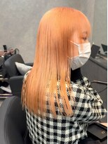 ルーツ(Roots)&nbsp;goro ペールオレンジ/ハイトーンカラー/艶カラー/原宿系ヘア