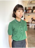 ヘルシースタイル前髪デジタルパーマ美髪小顔補正立体カット