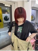 レッドカラーボブ