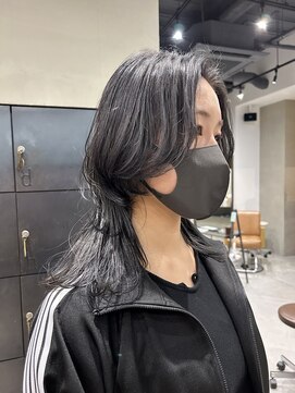 ヘアー アイス ルーチェ(HAIR ICI LUCE) グレージュ ロングウルフ ロングレイヤー 20代30代/山中