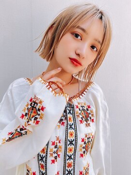 エイミー(Aimee) Aimee町田　抜きっぱなしブランド×ワンレングスボブ