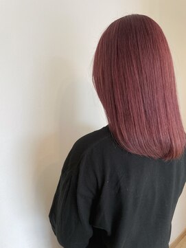 リアン 熊谷本店(Rien) 全頭ブリーチからのピンクカラー！