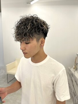 ブラウン(Brown) メンズツイストパーマ