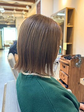 ヘアリゾート粋 ウナム 新宿東口店(enam) ミディアムボブ/透明感ブラウン