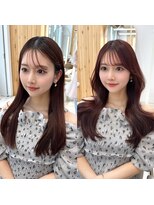 アフロートリノ(AFLOAT Leino)&nbsp;大人可愛い韓国ヘア　レイヤーカット　くびれヘア顔周りカット