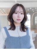 くびれレイヤーレイヤーボブ韓国ヘア透明感カラー顔周りレイヤー