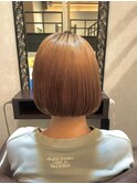 丸みぱつっとボブ