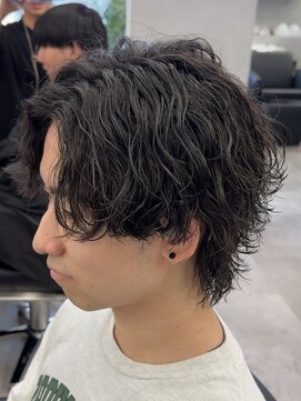 ネクスト 渋谷(NEXT) 波巻きパーマ/マッシュウルフ