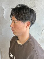 ニアウ 高崎店(Niau)&nbsp;メンズショートソフトツイストスパイラルパーマ群馬高崎眉毛