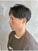メンズショートソフトツイストスパイラルパーマ群馬高崎眉毛