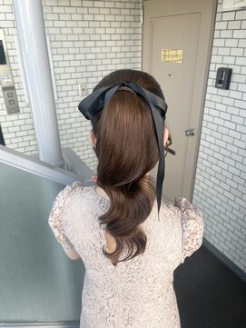 ソノ(sono) ポニーテール ポニー 参列ヘア イベントヘア