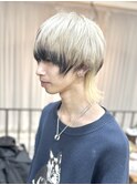 ケアブリーチエンドカラーホワイトベージュハイトーンウルフ