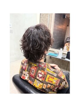 エント(ent) 波巻き×シャドウウルフパーマ