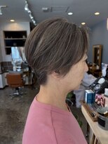 スアバイキキ(SuA by kiki.)&nbsp;アプリコットオレンジ/ハイライトカラー/奥ゆきショート[千葉]