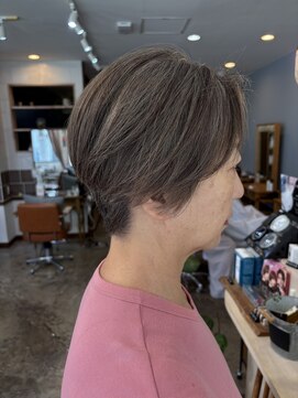 スアバイキキ(SuA by kiki.) アプリコットオレンジ/ハイライトカラー/奥ゆきショート[千葉]